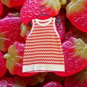 PINK Victoria's Secret Red and White Tank Top